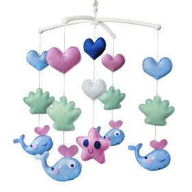 Multicolor Fish and Shell Handmade Baby Crib Mobile Ocean World Baby Musical Mobile Kids Room Nursery Decor