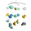 Handmade Building Block Baby Crib Mobile Nursery Room Decor Musical Mobile Crib Toy for Girls Boys