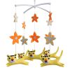 Handmade Baby Crib Mobile Animal Baby Nursery Mobile Toy Hanging Bed Decor Boys Girls Baby Shower Gift; Yellow Tiger