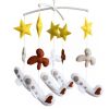 Handmade Airplane Baby Crib Mobile Nursery Room Decor Musical Mobile Crib Toy for Girls Boys