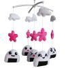 Handmade Sakura Onigiri Baby Crib Mobile Nursery Room Decor Musical Mobile Crib Toy for Girls Boys