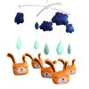 Orange Rabbit Handmade Animal Musical Crib Mobile Hanging Nursery Room Decor Baby Mobile for Crib