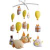 Cute Yellow Chicks Baby Crib Mobile Infant Room Hanging Musical Mobile Crib Toy Nursery Decor for Girls Boys