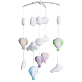 Candy Color Hot Air Balloons Handmade Infant Gift Baby Musical Crib Mobile Boys Girls Nursery Room Decor