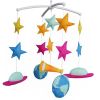 Baby Crib Musical Mobile Hanging Nursery Room Decor Newborn Bedding Crib for Boys; Cute Colorful Universe