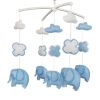 Baby Crib Mobile Animal Musical Crib Mobile Nursery Room Hanging Decor Toy Blue Elephant