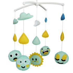 Baby Musical Mobile Nursery Decoration Green Sun Crib Mobile for Boys and Girls