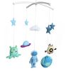 Handmade Baby Crib Mobile Baby Musical Mobile Kids Room Nursery Decor for Boys; Blue Space Alien