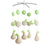 Handmade Baby Crib Mobile Infant Toy Nursery Decor Musical Crib Mobile for Girls Boys Baby Shower; Beige Green Pear