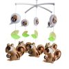 Mobile Crib With Lovely Squirrels, Baby Musical Mobile Sweet Dreams, Beautiful