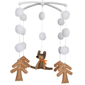 Hanging Baby Toys, Colorful Decor, Crib Mobile [Bear in the Forest, Brown]