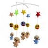 Crib Musical Mobile, Baby Crib Mobile Toy with Colorful Cartoon Shapes, Lovely