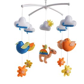 Mobile Crib With Cute Cartoon Animals, Multi-colors, A Perfect Gift For Babies