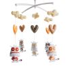 Crib Musical Mobile Hanging Toy Full of Colorful Cartoon Shapes For Babies