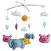 Baby Crib Mobile with Cute Animals, Nursery Mobile, Colorful Nursery Decor