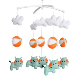 [Cute Hippo and Hanging Ball] Hanging Baby Toys, Colorful Decor, Crib Mobile