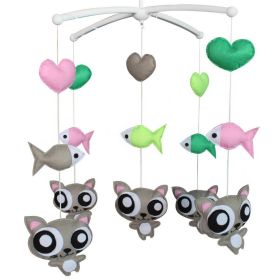 Baby Boy & Girl Crib Mobile, Infant Bed Bell, Cute Gift for Baby