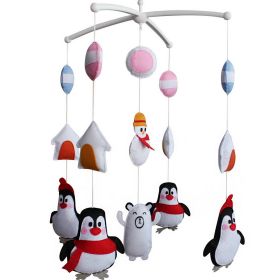 Hanging Baby Toy, Colorful Decor, Baby Crib Mobile [Penguins and Polar Bears]