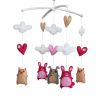 Hanging Baby Toys, Colorful Decor, Crib Mobile [Rabbit, Pig and Dog]