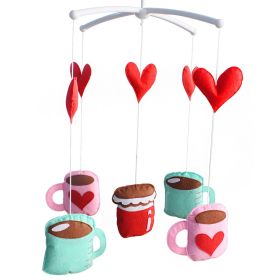 Newborn Baby Crib Stroller Rotatable Handmade Bed Bell [Cups]