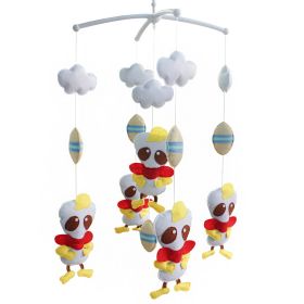 Handmade Baby Cartoon Toy, Crib Musical Mobile, Creative Gift for Baby