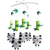 Adorable Baby Room Decor, [Bamboo and Cute Panda] Infant Musical Mobile