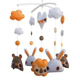 Animal Friends Series, Baby Musical Mobile, Rotatable Mobile [Forest Friends]