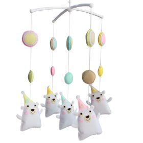 [Happy Bear] Adorable Nursery Room Decoration, Colorful Musical Mobile