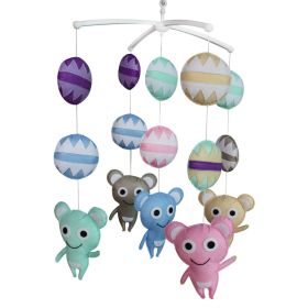 Musical Mobile, Colorful Hanging Toy, Creative Gift [Smiling Face]