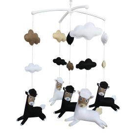 Baby Gift Musical Mobile, Handmade Hanging Toy [Alpaca] Cute Toy