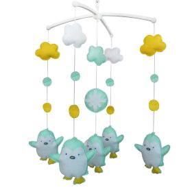 Wind-up Musical Mobile, Handmade Hanging Toy [Baby Penguin] Bed Bell