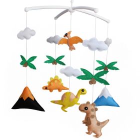 Baby Crib Toy With Arm [Dinosaur, Colorful] Musical Mobile