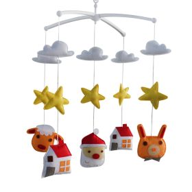 Baby Developmental Toy With Arm, Crib Decor Toy, Musical Mobile [Winter]