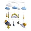 Creative Hanging Toys, Rotatable Crib Mobile, [Weather Theme Design]