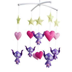 Creative Handmade Toys, Rotatable Crib Mobile, [Monster Theme Design]