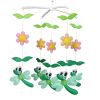 Colorful Decor Gift, Crib Mobile, [Flowers and Dragonfly] Exquisite Baby Toy