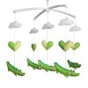 Handmade Nursery Decor Gift, Crib Mobile, [Cute Crocodile+Heart]