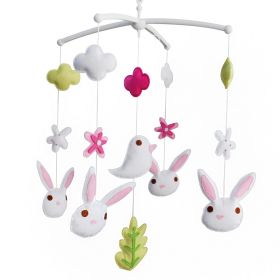 [Bird and Rabbits] Crib Toy, Colorful Decor Toy, Crib Mobile