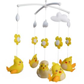 Crib Decor Toy, Crib Mobile, Handmade Gift, Musical Mobile [Yellow]