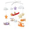 Baby Crib Mobile, Modern Nursery mobile, Cloud Cot Mobile