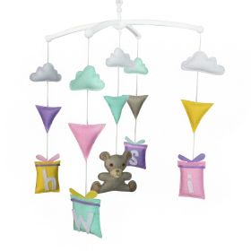 Creative Handmade Baby Crib Mobile, Colorful Music Bed Bell, Hanging Toy