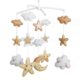 [Clouds and Stars]Crib Decoration Musical Mobile, Beautiful Hanging Toy