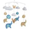 [Cute Elephants]Crib Decoration Musical Mobile, Mobiles For Babies