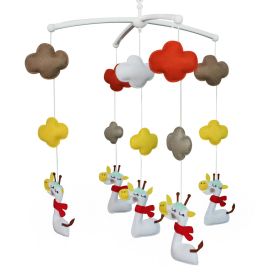 Handmade Baby Crib Mobile, Hanging Music Bed Bell, Pretty Gift for Baby