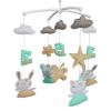 [Rabbits]Baby Crib Musical Mobile Bed Bell Colorful Room Decor, Beautiful Gift