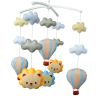 [Cute Lion, Hot Air Balloon] Musical Mobile Baby Crib Rotatable Bed Bell