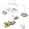 [Rainbow And Birds] Creative Crib Mobile Handmade Baby Crib Musical Mobile