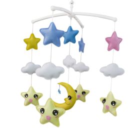 Handmade Baby Crib Musical Mobile [Cute Stars] Colorful Room Decor