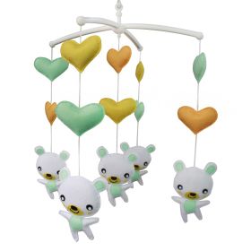 [Cute bear] Lovely Infant Music Mobile Handmade Baby Crib Mobile