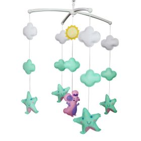 [Stars and Clouds]Baby Musical Mobile, Nursery Mobile, Colorful Decoration